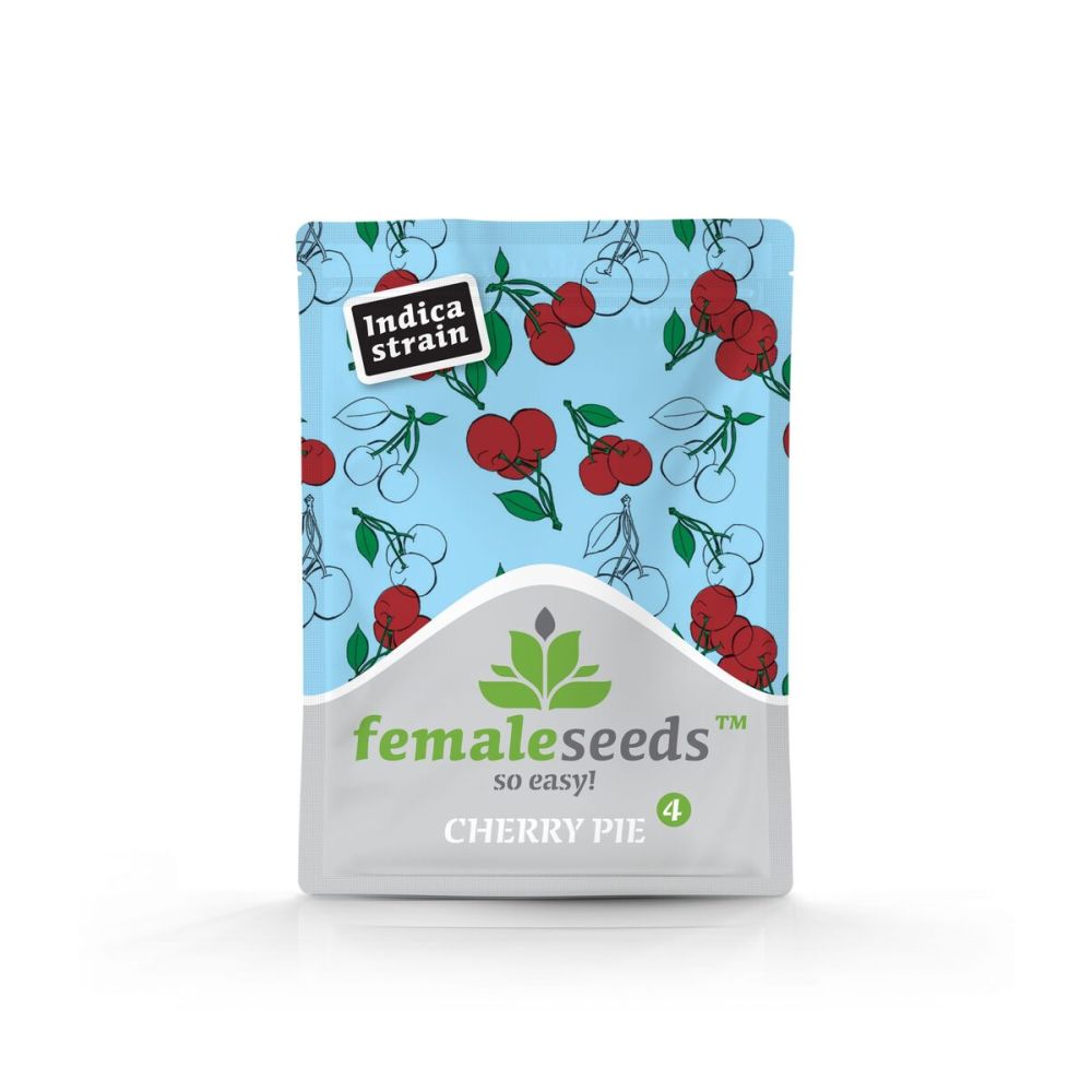 Female Seeds Cherry Pie feminisierte Hanfsamen Verpackung