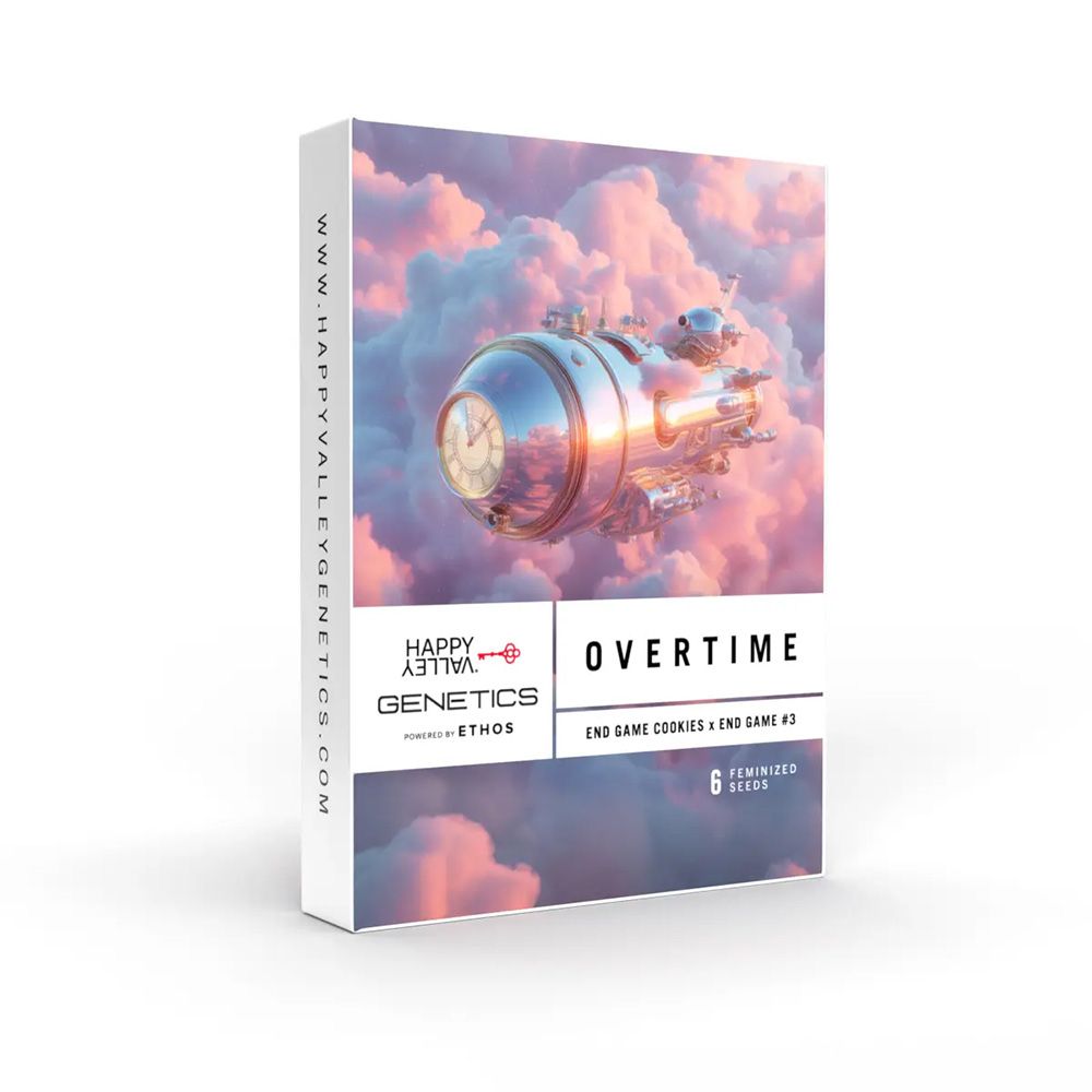 Happy Valley Genetics Overtime Feminisierte Hanfsamen Cannabis Verpackung