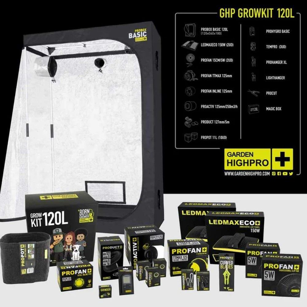 Garden High Pro Growkit120L - Growing kit 120x60x180cm